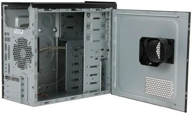 Alt view image 7 of 11 - Rosewill R102-P-BK 120mm Fan MicroATX Mid Tower Computer Case