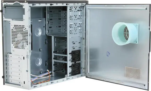 Alt view image 6 of 12 - Rosewill Wind Ryder RZLS142A-P BK Dual 120mm Cooling Fans and Mesh Design Front Panel Steel ATX Mid Tower Computer Case