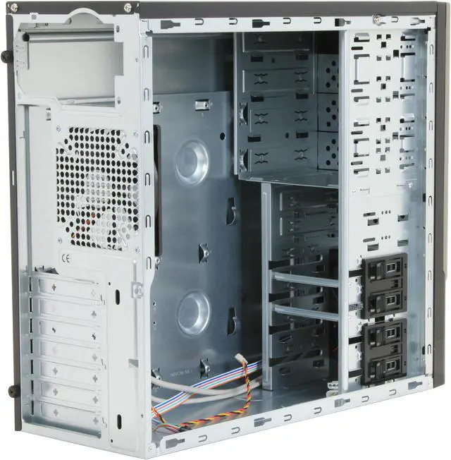 Alt view image 7 of 12 - Rosewill Wind Ryder RZLS142A-P BK Dual 120mm Cooling Fans and Mesh Design Front Panel Steel ATX Mid Tower Computer Case