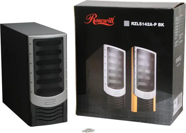 Alt view image 12 of 12 - Rosewill Wind Ryder RZLS142A-P BK Dual 120mm Cooling Fans and Mesh Design Front Panel Steel ATX Mid Tower Computer Case