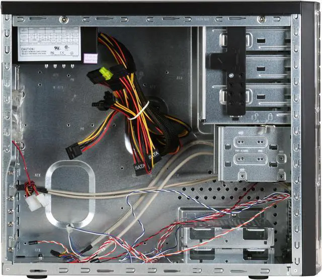 Alt view image 8 of 13 - Rosewill TU-155 II 500 Black 0.8mm cold rolled steel ATX Mid Tower Computer Case with 500W Power Supply