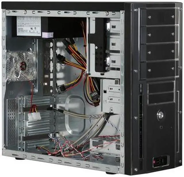 Alt view image 10 of 13 - Rosewill TU-155 II 500 Black 0.8mm cold rolled steel ATX Mid Tower Computer Case with 500W Power Supply