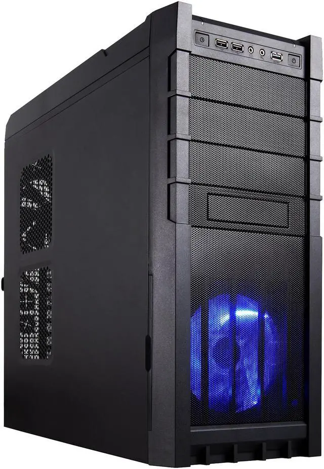 Main image of Rosewill GEAR X3 Gaming ATX Mid Tower Computer Case,Support up to 15.36" Video Card,come with Three Fans-1x Front Blue LED 140mm Fan,1x Top 120mm Fan,1x Rear 120mm Fan,Option Fan-1x Top 120mm Fan,2x Side 120mm Fan