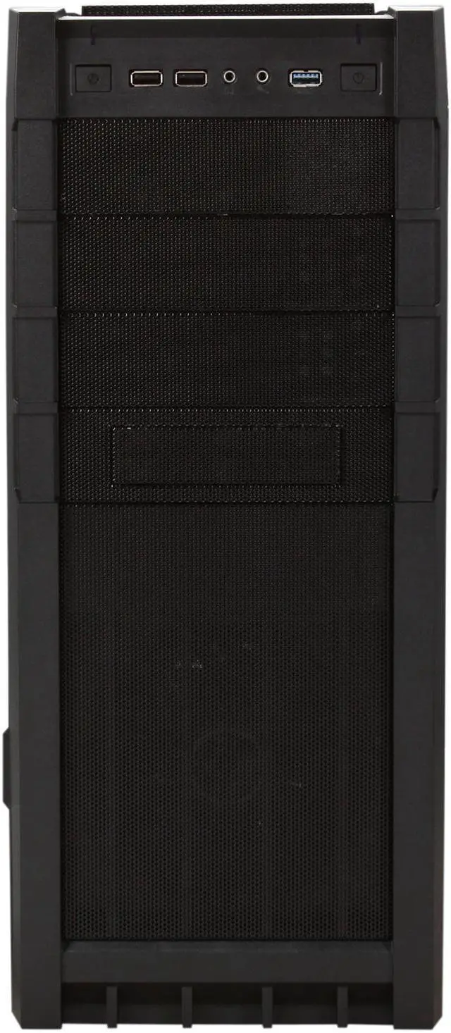 Alt view image 3 of 10 - Rosewill GEAR X3 Gaming ATX Mid Tower Computer Case,Support up to 15.36" Video Card,come with Three Fans-1x Front Blue LED 140mm Fan,1x Top 120mm Fan,1x Rear 120mm Fan,Option Fan-1x Top 120mm Fan,2x Side 120mm Fan