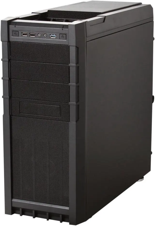 Alt view image 4 of 10 - Rosewill GEAR X3 Gaming ATX Mid Tower Computer Case,Support up to 15.36" Video Card,come with Three Fans-1x Front Blue LED 140mm Fan,1x Top 120mm Fan,1x Rear 120mm Fan,Option Fan-1x Top 120mm Fan,2x Side 120mm Fan