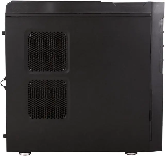 Alt view image 5 of 10 - Rosewill GEAR X3 Gaming ATX Mid Tower Computer Case,Support up to 15.36" Video Card,come with Three Fans-1x Front Blue LED 140mm Fan,1x Top 120mm Fan,1x Rear 120mm Fan,Option Fan-1x Top 120mm Fan,2x Side 120mm Fan