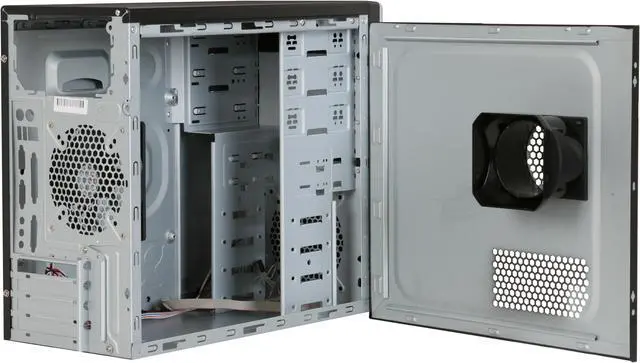 Alt view image 5 of 12 - Rosewill R115-P BK Black SECC Steel Micro ATX Mid Tower Computer Case