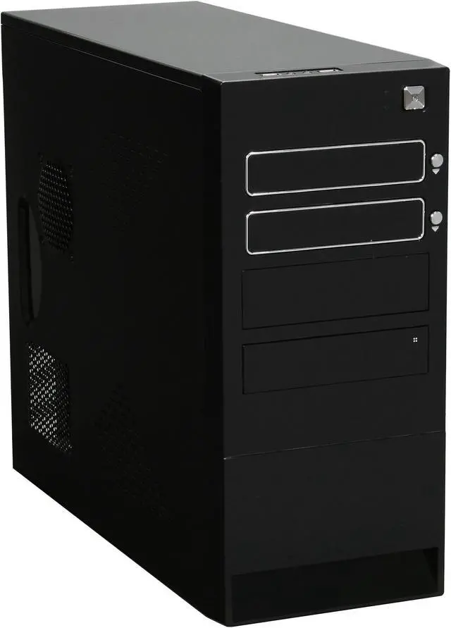 Main image of Rosewill R512BS Black Ultra High Gloss Finished ATX Mid Tower Computer Case with 500W 20+4Pin &4SATA Connectors Power Supply