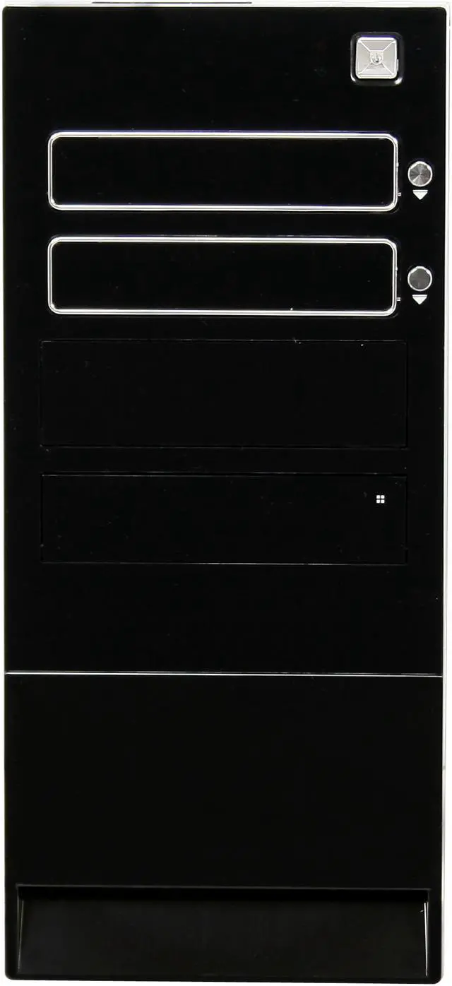 Alt view image 2 of 14 - Rosewill R512BS Black Ultra High Gloss Finished ATX Mid Tower Computer Case with 500W 20+4Pin &4SATA Connectors Power Supply