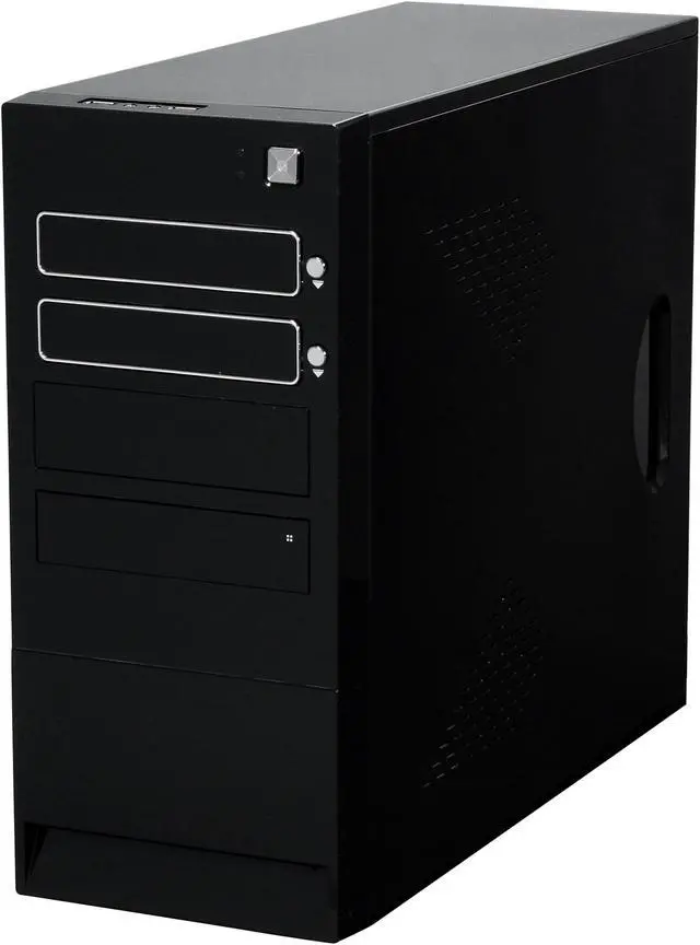 Alt view image 3 of 14 - Rosewill R512BS Black Ultra High Gloss Finished ATX Mid Tower Computer Case with 500W 20+4Pin &4SATA Connectors Power Supply