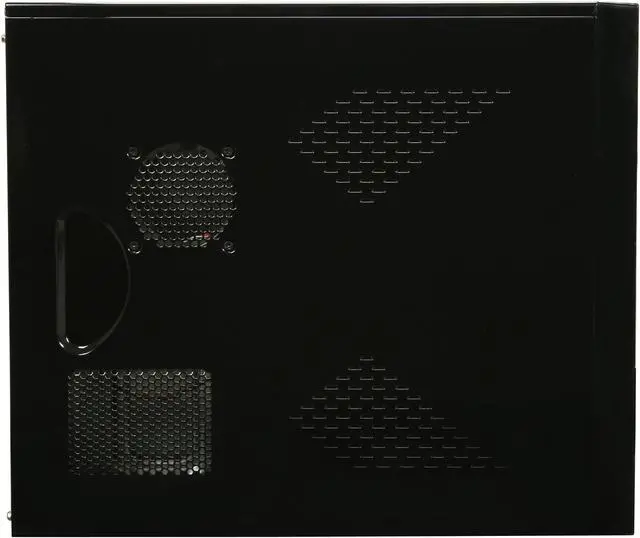 Alt view image 6 of 14 - Rosewill R512BS Black Ultra High Gloss Finished ATX Mid Tower Computer Case with 500W 20+4Pin &4SATA Connectors Power Supply