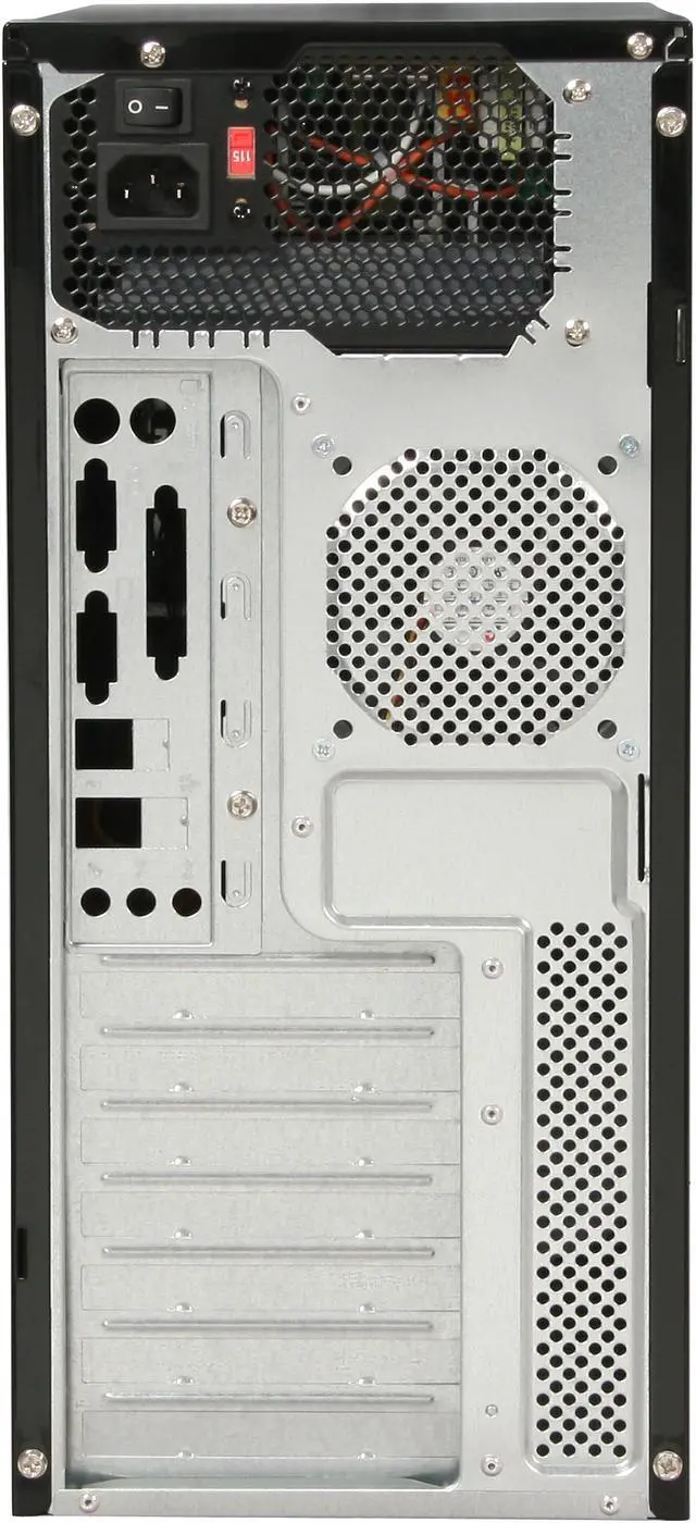 Alt view image 12 of 14 - Rosewill R512BS Black Ultra High Gloss Finished ATX Mid Tower Computer Case with 500W 20+4Pin &4SATA Connectors Power Supply