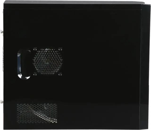 Alt view image 6 of 15 - Rosewill Ebony RA-HG-M-01 Black Steel Ultra High Gloss Finished MicroATX Computer Case with 400W(Model:LC-8400BTX) Power Supply