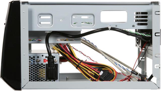 Alt view image 4 of 7 - Rosewill RC-CIX-01 BK Glossy Black Steel Cube Mini-ITX Computer Case with 150W Power Supply and 1x 80mm Fan