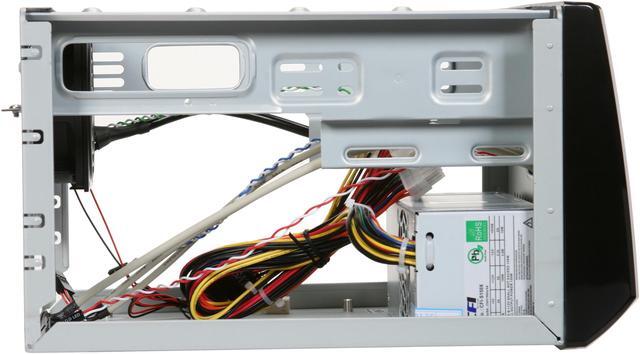 Alt view image 5 of 7 - Rosewill RC-CIX-01 BK Glossy Black Steel Cube Mini-ITX Computer Case with 150W Power Supply and 1x 80mm Fan