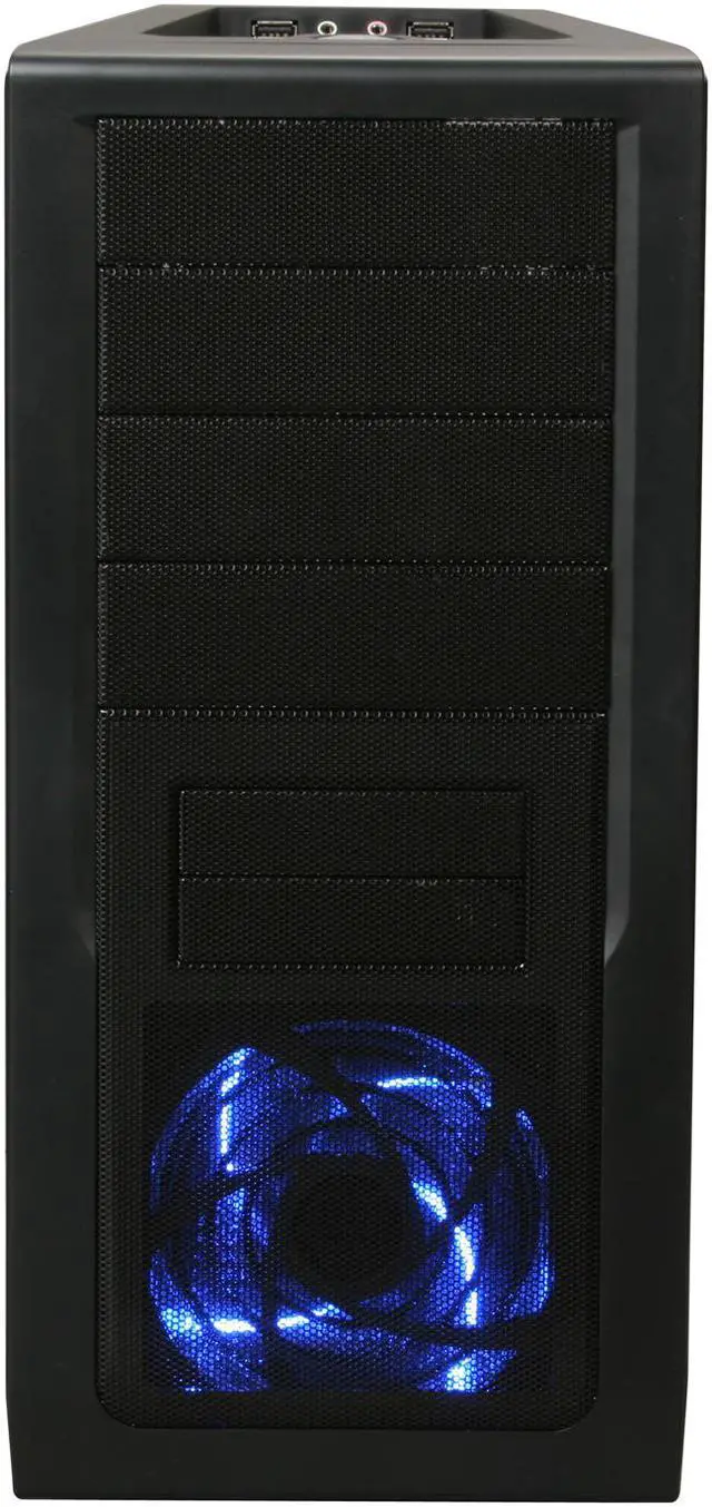 Alt view image 2 of 10 - Rosewill Wind Knight Gaming ATX Mid Tower Computer Case with pre-installed 2x 120mm Fan, Support up to 1x 140mm top fan, 2x 140mm side fan, 1x 140mm front fan, 1x 120mm rear fan