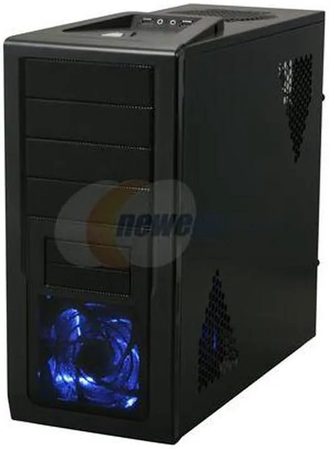 Alt view image 3 of 10 - Rosewill Wind Knight Gaming ATX Mid Tower Computer Case with pre-installed 2x 120mm Fan, Support up to 1x 140mm top fan, 2x 140mm side fan, 1x 140mm front fan, 1x 120mm rear fan