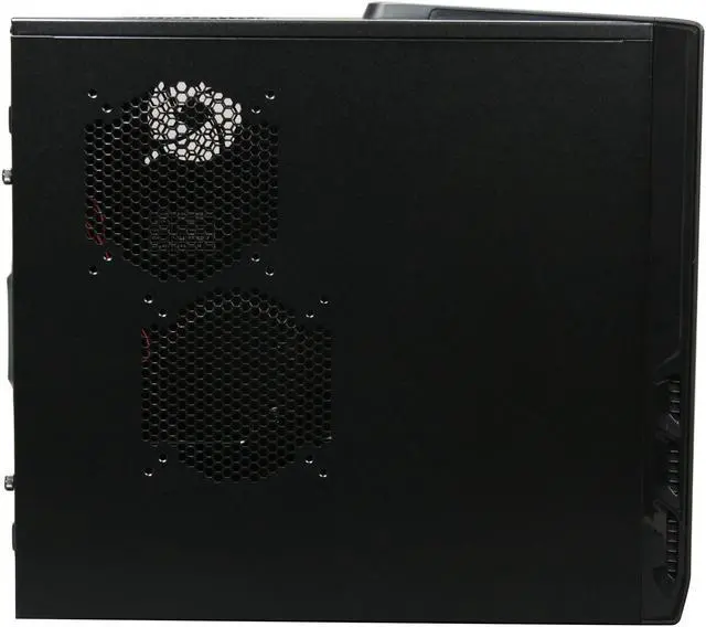 Alt view image 4 of 10 - Rosewill Wind Knight Gaming ATX Mid Tower Computer Case with pre-installed 2x 120mm Fan, Support up to 1x 140mm top fan, 2x 140mm side fan, 1x 140mm front fan, 1x 120mm rear fan