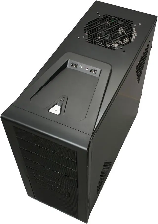 Alt view image 8 of 10 - Rosewill Wind Knight Gaming ATX Mid Tower Computer Case with pre-installed 2x 120mm Fan, Support up to 1x 140mm top fan, 2x 140mm side fan, 1x 140mm front fan, 1x 120mm rear fan