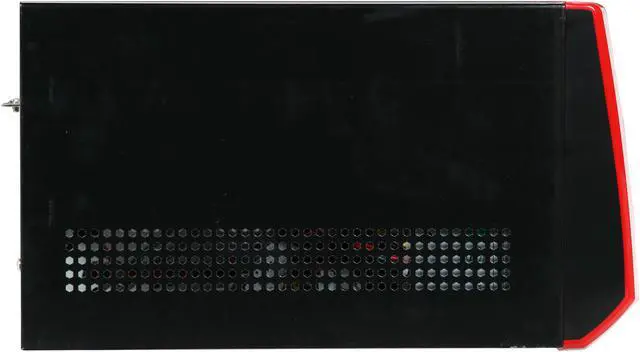 Alt view image 2 of 7 - Rosewill RC-CIX-01 RD Glossy Red Steel Cube Mini-ITX Computer Case with 150W Power Supply and 1x 80mm Fan