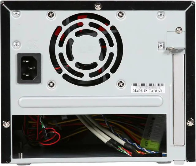 Alt view image 3 of 7 - Rosewill RC-CIX-01 RD Glossy Red Steel Cube Mini-ITX Computer Case with 150W Power Supply and 1x 80mm Fan