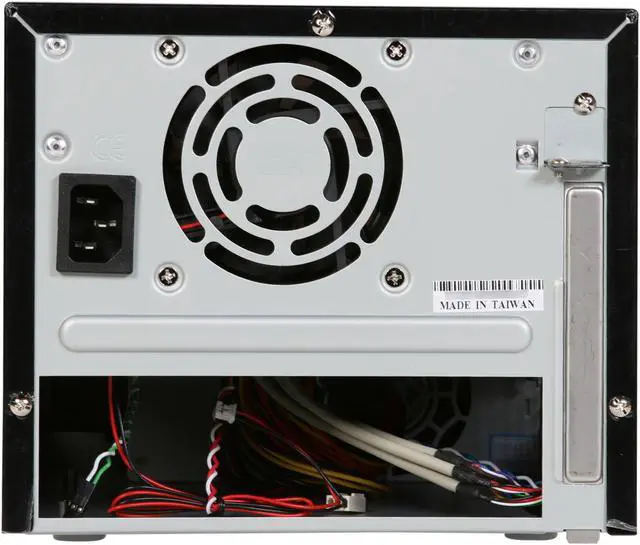 Alt view image 3 of 7 - Rosewill RC-CIX-01 WI Glossy White Steel Cube Mini-ITX Computer Case with 150W Power Supply and 1x 80mm Fan