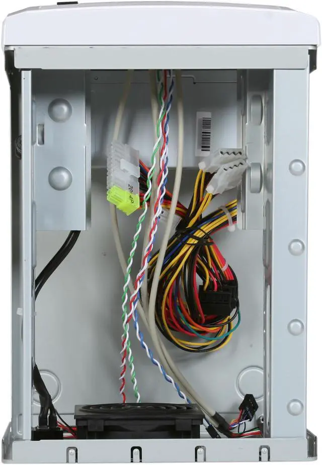Alt view image 6 of 7 - Rosewill RC-CIX-01 WI Glossy White Steel Cube Mini-ITX Computer Case with 150W Power Supply and 1x 80mm Fan