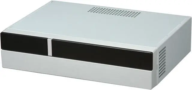 Main image of Rosewill RC-SIX-01 SL Hair-line brushed Silver Steel Slim Mini-ITX Computer Case with 150W Power Supply and 1x 40mm Fan