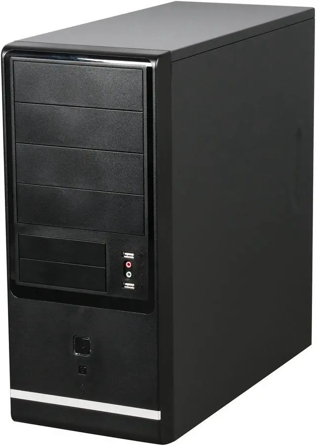 Alt view image 3 of 9 - Rosewill R426BK Black SECC Steel ATX Mid Tower Computer Case 350W Power Supply