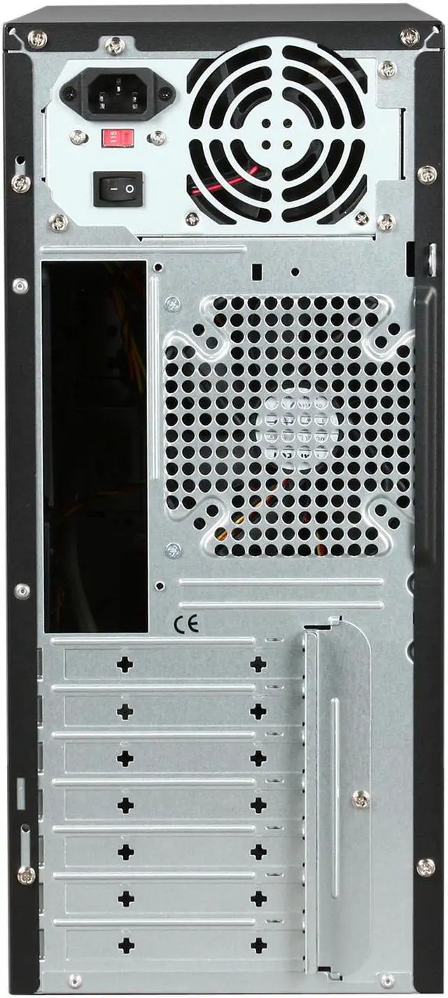 Alt view image 8 of 9 - Rosewill R426BK Black SECC Steel ATX Mid Tower Computer Case 350W Power Supply