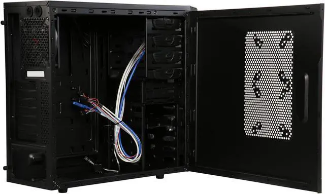 Alt view image 6 of 9 - Rosewill CHALLENGER ATX Mid-Tower Gaming PC Computer Case, Expansion Ready: Internal 3.5" Bays & External 5.25" Bays, 3 Pre-installed Fans with Side Fan Mount Option