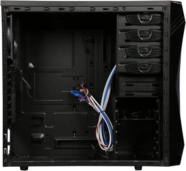 Alt view image 7 of 9 - Rosewill CHALLENGER ATX Mid-Tower Gaming PC Computer Case, Expansion Ready: Internal 3.5" Bays & External 5.25" Bays, 3 Pre-installed Fans with Side Fan Mount Option