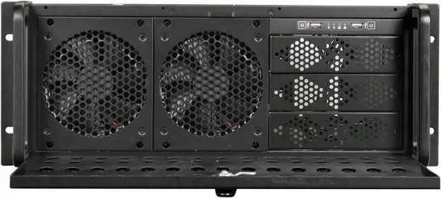 Alt view image 2 of 7 - Rosewill Server Case or Chassis - RSV-R4000 - 4U Rackmount - 4 x Included Cooling Fans, 8 x Internal Bays
