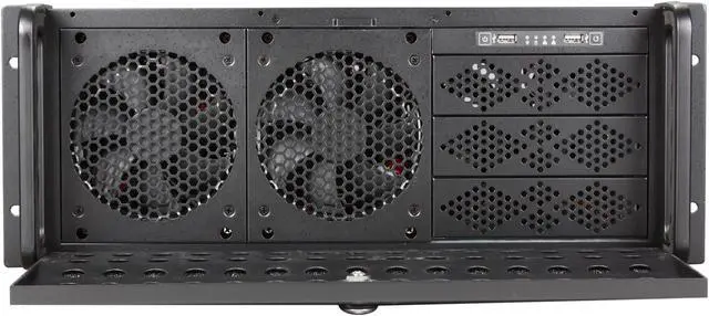 Alt view image 2 of 7 - Rosewill RSV-L4000 - 4U Rackmount Server Case / Chassis - 8 Internal Bays, 7 Cooling Fans Included
