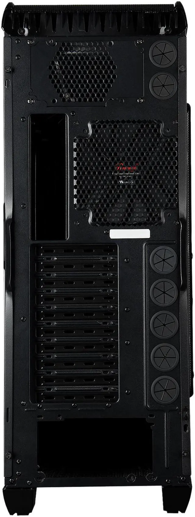 Alt view image 10 of 10 - Rosewill Full Tower Gaming Computer Case, support up to HPTX MB, Support Dual PSU, come with 8 cooling Fans - BlackHawk-Ultra