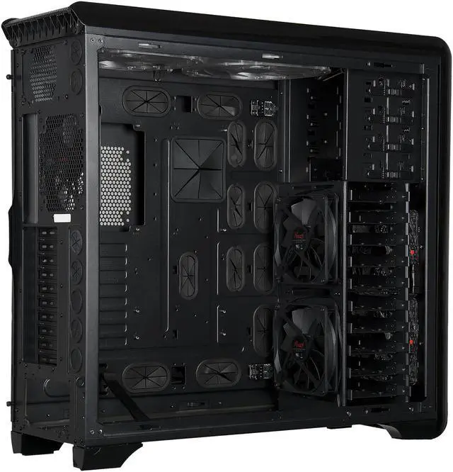 Alt view image 8 of 10 - Rosewill Full Tower Gaming Computer Case, support up to HPTX MB, Support Dual PSU, come with 8 cooling Fans - BlackHawk-Ultra