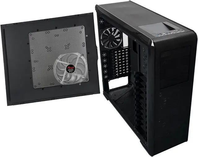 Alt view image 9 of 10 - Rosewill Full Tower Gaming Computer Case, support up to HPTX MB, Support Dual PSU, come with 8 cooling Fans - BlackHawk-Ultra