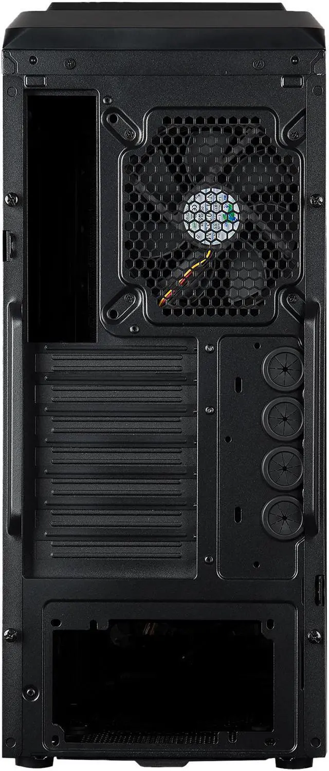 Alt view image 10 of 9 - Rosewill - Black Gaming ATX Mid Tower Case - 2 x Front Fans Included, Fan Controller, Front USB 2.0 & USB 3.0 Ports, Removable Top and Lower-Front Filter Panels - R5