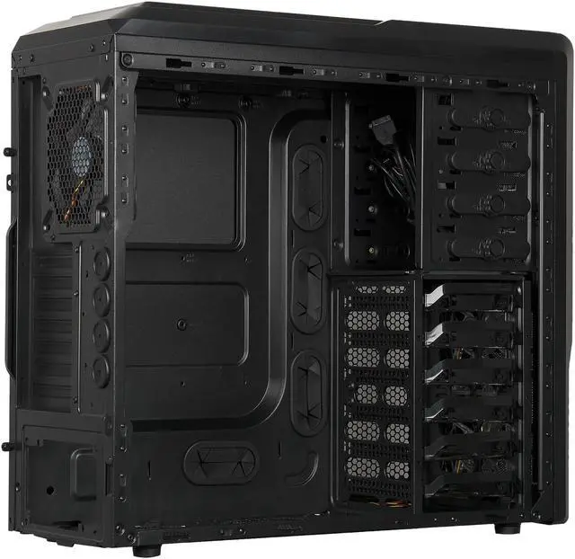 Alt view image 6 of 9 - Rosewill - Black Gaming ATX Mid Tower Case - 2 x Front Fans Included, Fan Controller, Front USB 2.0 & USB 3.0 Ports, Removable Top and Lower-Front Filter Panels - R5