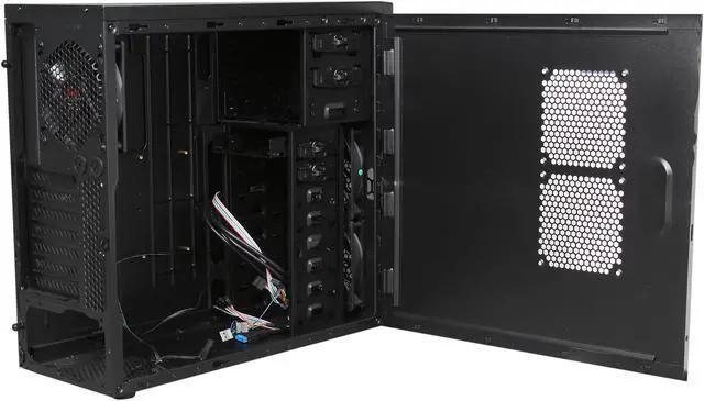 Alt view image 5 of 9 - Rosewill LINE ATX Mid Tower Computer Case,one USB 3.0,come with Three Fans,Support up to 7 Fans