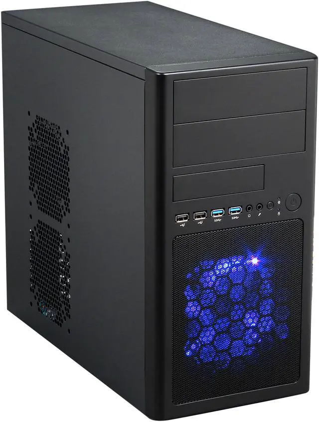 Main image of Rosewill - LINE-M Micro ATX Mini Tower Computer Case - Dual USB 3.0 Ports, Dual Fans Included, Supports Up to Four (4) Fans and Up to 12.5" VGA Cards