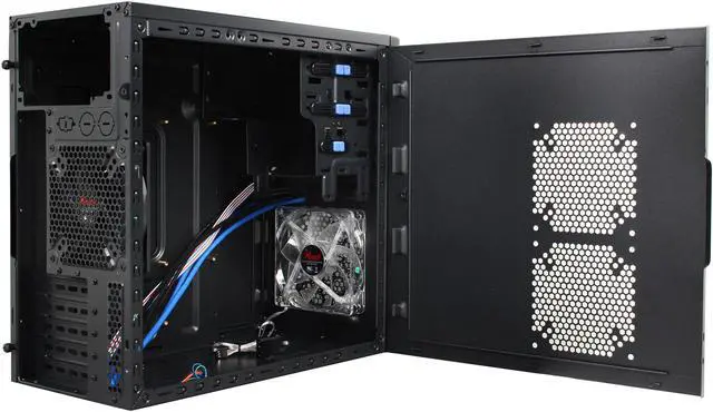 Alt view image 5 of 9 - Rosewill - LINE-M Micro ATX Mini Tower Computer Case - Dual USB 3.0 Ports, Dual Fans Included, Supports Up to Four (4) Fans and Up to 12.5" VGA Cards