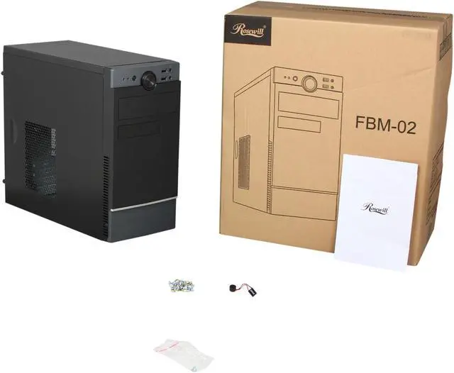 Alt view image 9 of 9 - Rosewill FBM-02 - Dual-Fan Micro ATX Mini Tower Computer Case