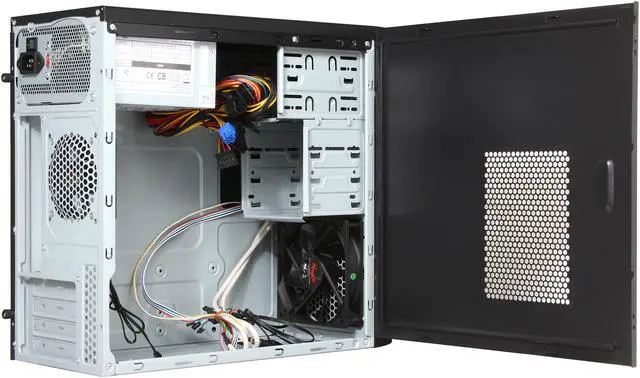 Alt view image 5 of 9 - Rosewill FBM-01-450P - Dual-Fan Micro ATX Mini Tower Computer Case with 450W Power Supply