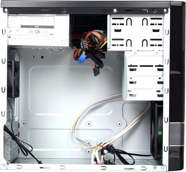 Alt view image 6 of 9 - Rosewill FBM-01-450P - Dual-Fan Micro ATX Mini Tower Computer Case with 450W Power Supply