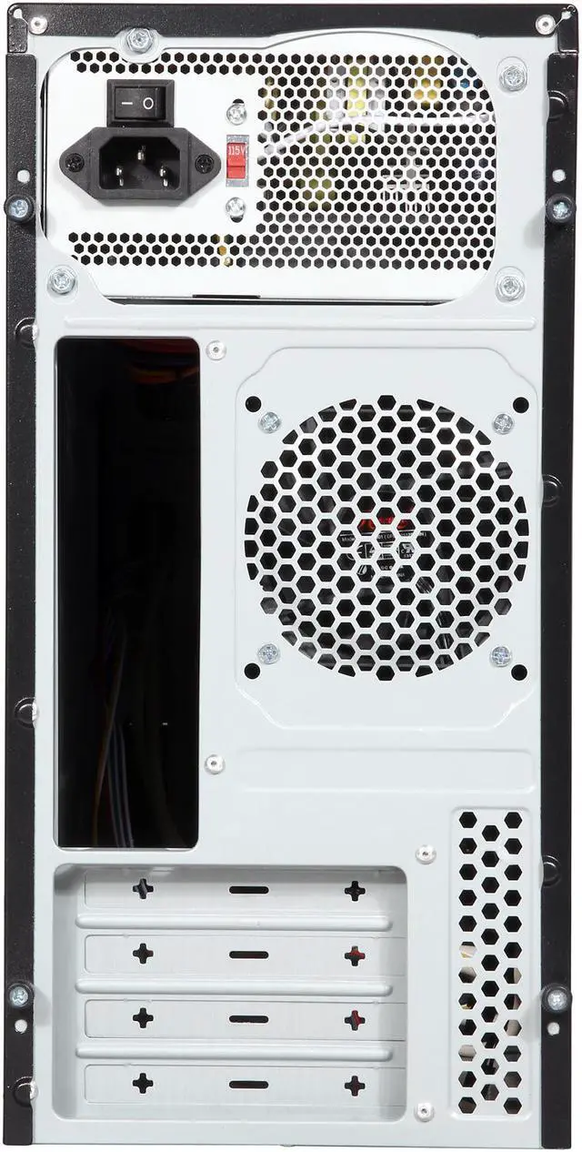 Alt view image 8 of 9 - Rosewill FBM-01-450P - Dual-Fan Micro ATX Mini Tower Computer Case with 450W Power Supply