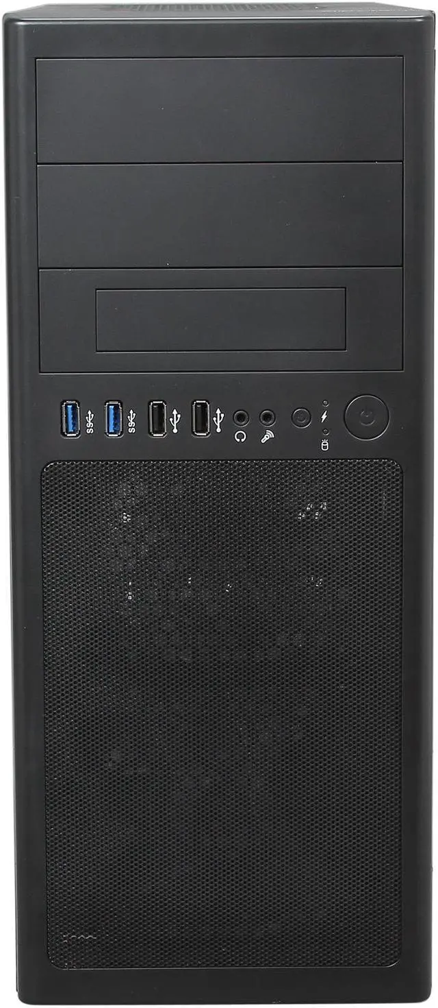 Alt view image 2 of 9 - Rosewill LINE GLOW - ATX Mid Tower Computer Case - Dual USB 3.0 Ports, Four (4) Fans Included, Supports Up to Seven (7) Fans