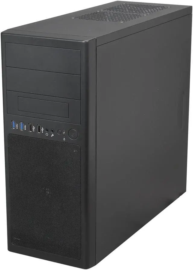 Alt view image 3 of 9 - Rosewill LINE GLOW - ATX Mid Tower Computer Case - Dual USB 3.0 Ports, Four (4) Fans Included, Supports Up to Seven (7) Fans
