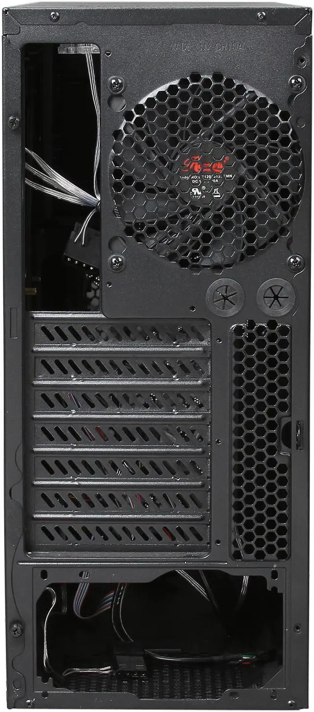 Alt view image 8 of 9 - Rosewill LINE GLOW - ATX Mid Tower Computer Case - Dual USB 3.0 Ports, Four (4) Fans Included, Supports Up to Seven (7) Fans