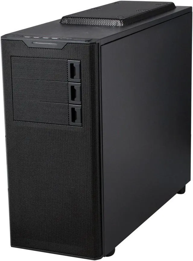 Alt view image 3 of 10 - Rosewill ARMOR-EVO - Gaming Mid Tower Computer Case - Supports Up to E-ATX MBs - Six (6) Pre-Installed Fans: 2 x Front Red LED 120mm, 2 x Top 120mm, 1 x Side 230mm, 1 x Rear 120mm (Supports Up to 9)